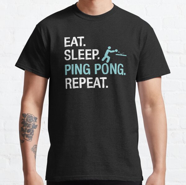 Artikel-Vorschau von Eat Sleep Ping Pong Wiederholen Sie Tischtennis Design, designt und verkauft von tshirtexpressiv.
