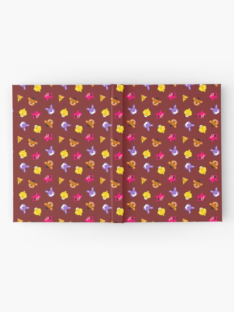 Alternate view of FNAF // Freddy's Faces Pattern Cute Kawaii Chibi for kids Hardcover Journal