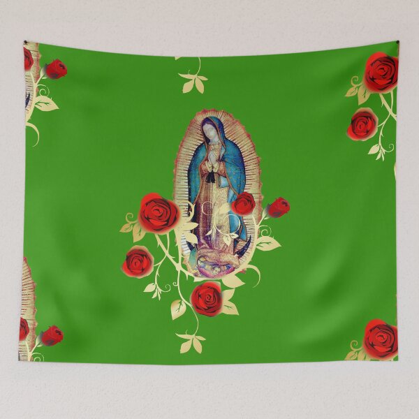 Item preview,  Our Lady of Guadalupe Virgen Maria Tilma Red Roses 120 designed and sold by hispanicworld.