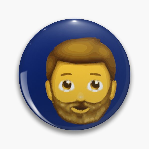 Artikelvorschau, Emoji bärtiger Mann entworfen und verkauft von Gossip Rag.