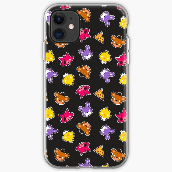 FNAF // Freddy's Faces Pattern Cute Kawaii Chibi for kids iPhone Soft Case