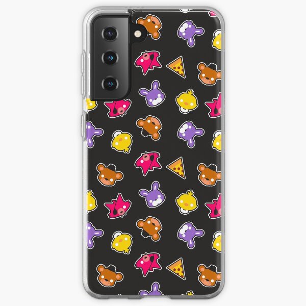 FNAF // Freddy's Faces Pattern Cute Kawaii Chibi for kids Samsung Galaxy Soft Case