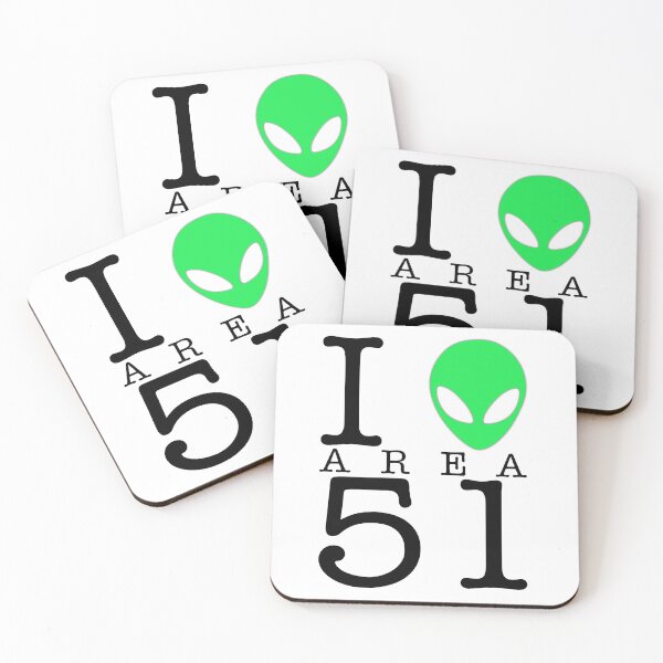 Item preview, I Heart Area 51 ~ Alien NY Parody Meme ~ Black  on White designed and sold by Neon-Wolf.