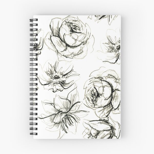 Item preview, sketchy floral designed and sold by Lara Wolf.