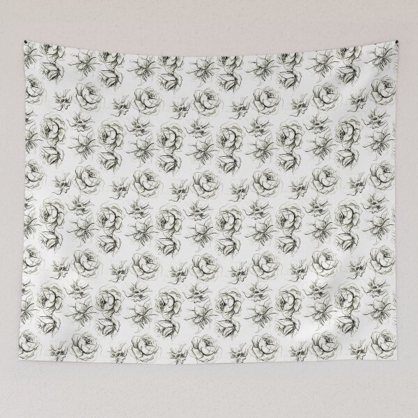 Item preview, sketchy floral designed and sold by Lara Wolf.