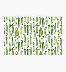 Watercolor Green pea Photographic Print