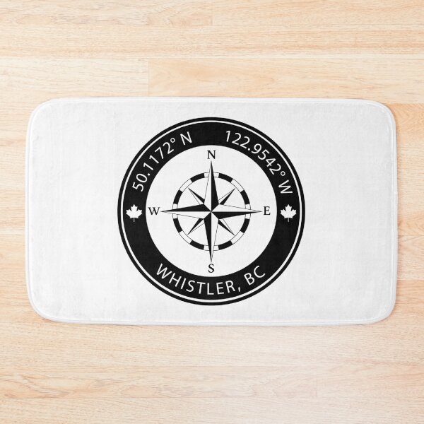 Item preview, Whistler, British Columbia Geographical Coordinates designed and sold by TeeOhGraphics.