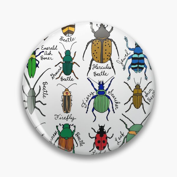 Item preview, Beetles || Bugs || Insects || Pattern designed and sold by Hilary Leslie.