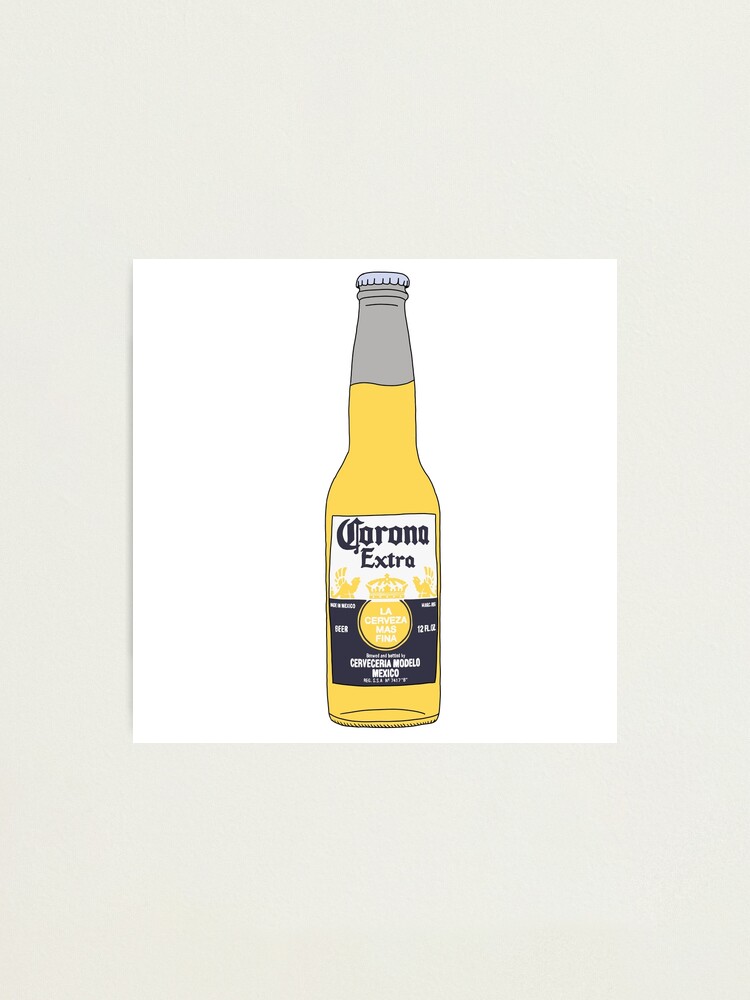  Lámina fotográfica «dibujos animados de cerveza corona» de emsegato