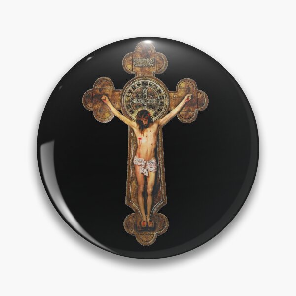 Item preview, St Benedict Crucifix Cross Jesus Passion Stations of the Cross -  Via Crucis  designed and sold by hispanicworld.