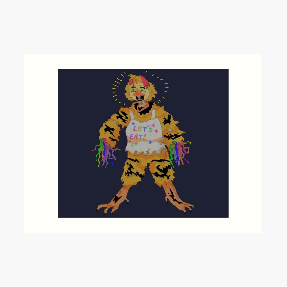 Withered chica artwork Art Print for Sale by OliviaDrawsss