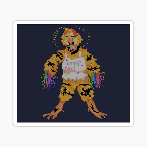 Withered chica artwork | Sticker