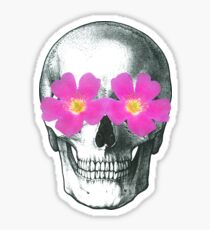 Flowering skull Sticker