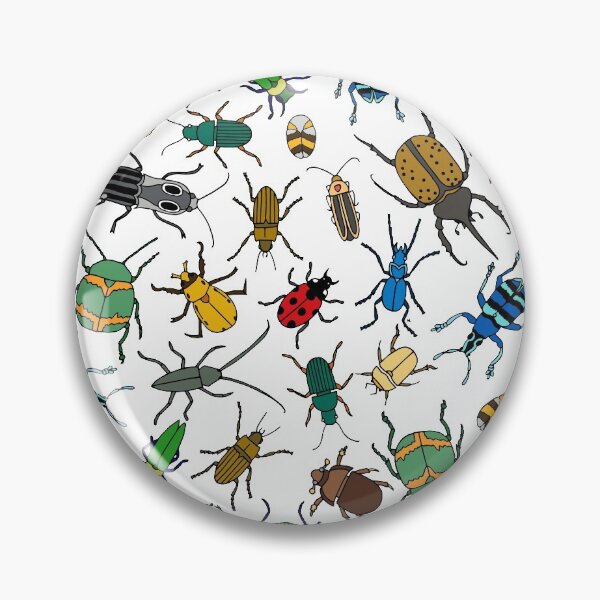 Item preview, Beetles Pattern || Bugs || Insects || Pattern designed and sold by Hilary Leslie.