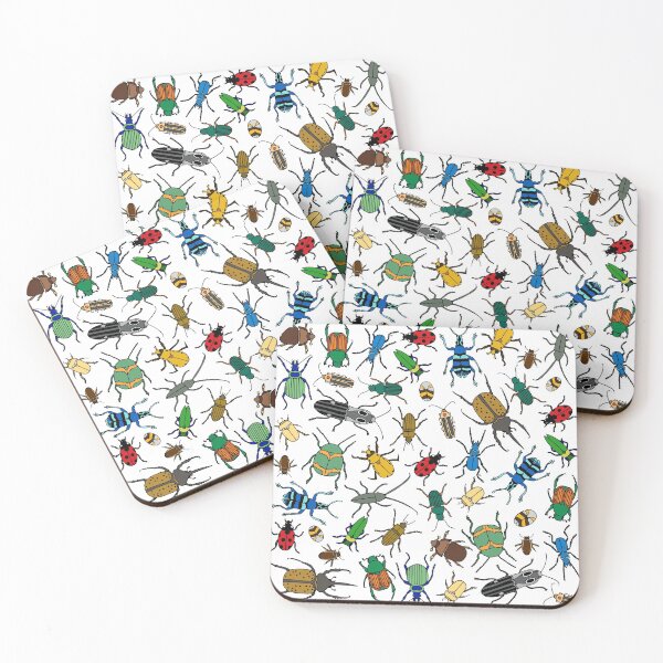 Item preview, Beetles Pattern || Bugs || Insects || Pattern designed and sold by Hilary Leslie.