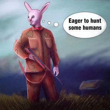 Artwork thumbnail, Hunter Rabbit by ruidaniel