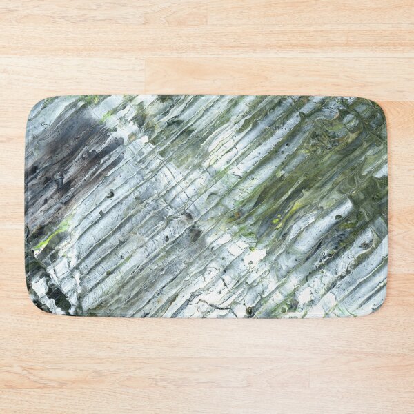 Item preview, Abstract Acrylic Pour In Green And White designed and sold by Cleave.