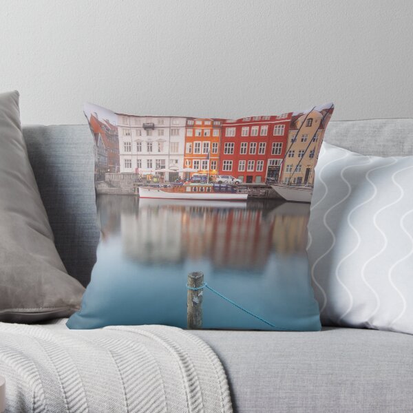 Nyhavn, Copenhagen Throw Pillow