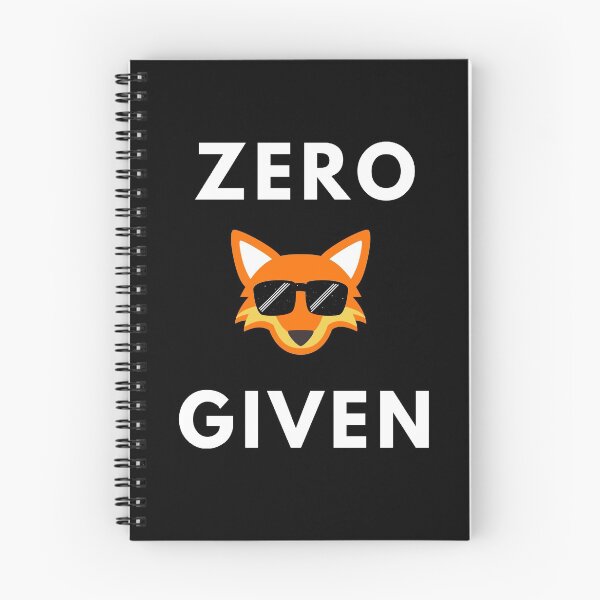 Item preview, Zero Fox Given Funny Pun Design designed and sold by NotoriousGalaxy.