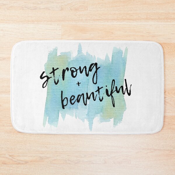 Item preview, Strong and Beautiful Watercolor Motivational Quote designed and sold by ArianaDagan.