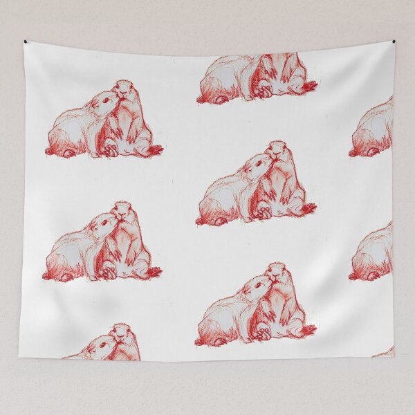 Item preview, prarie dogs kissing designed and sold by HeArt Of Kaytie.