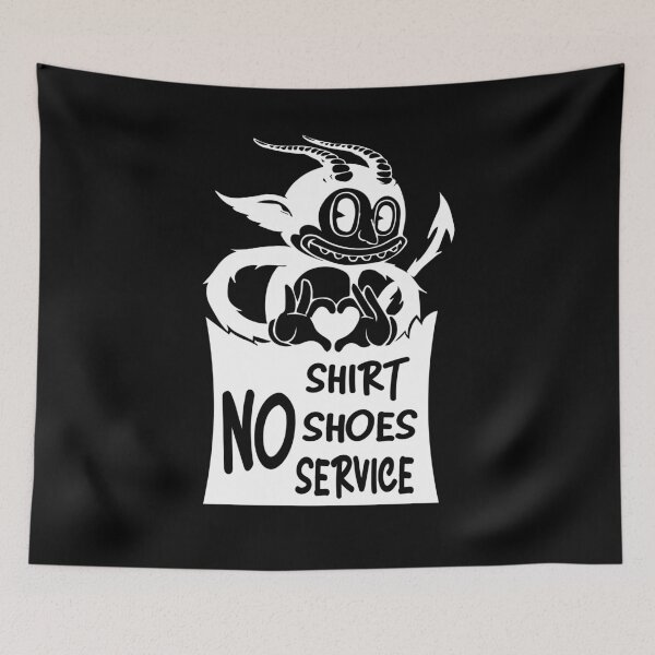 Item preview, no shirt no shoes no service funny designed and sold by Kissane art.
