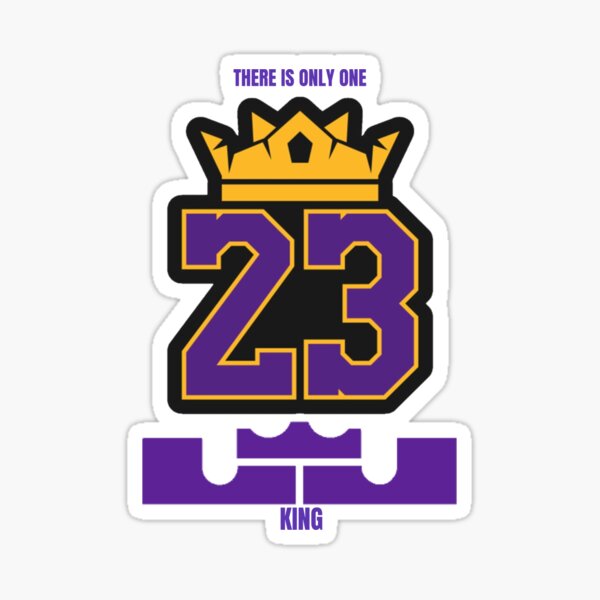 Lebron James Jersey Lakers #23 Sticker for Sale by Lumared