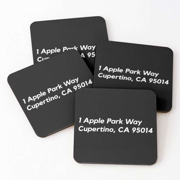 Item preview, Apple HQ Address (White) designed and sold by fandomtshirtss.