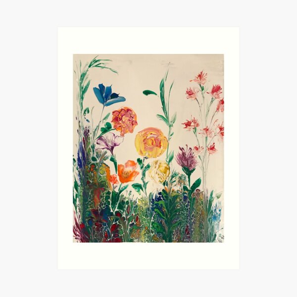 BACKYARD BLOOMS Art Print