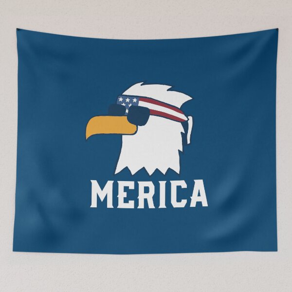 Item preview, Eagle Mullet Merica Shirt Men & Kids 4th of July American Flag USA Blue designed and sold by SalahBlt.