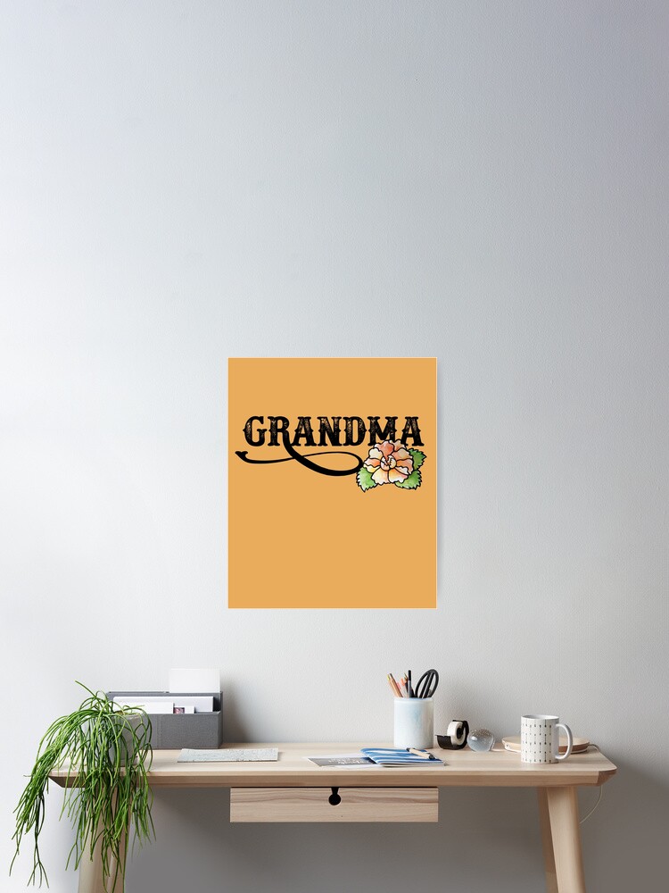 Imagen 2 de 3, Póster con la obra Grandma, diseñada y vendida por Boogiemonst.