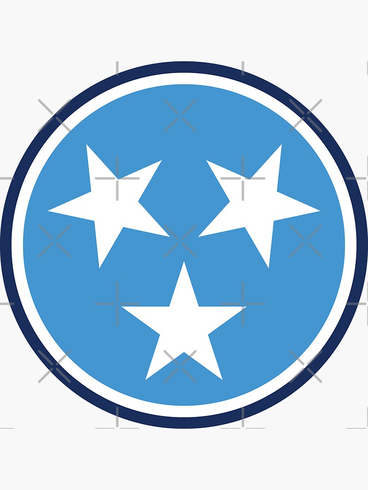 Nashville, Tennessee Stars Logo Sticker for Sale by SleepyLab