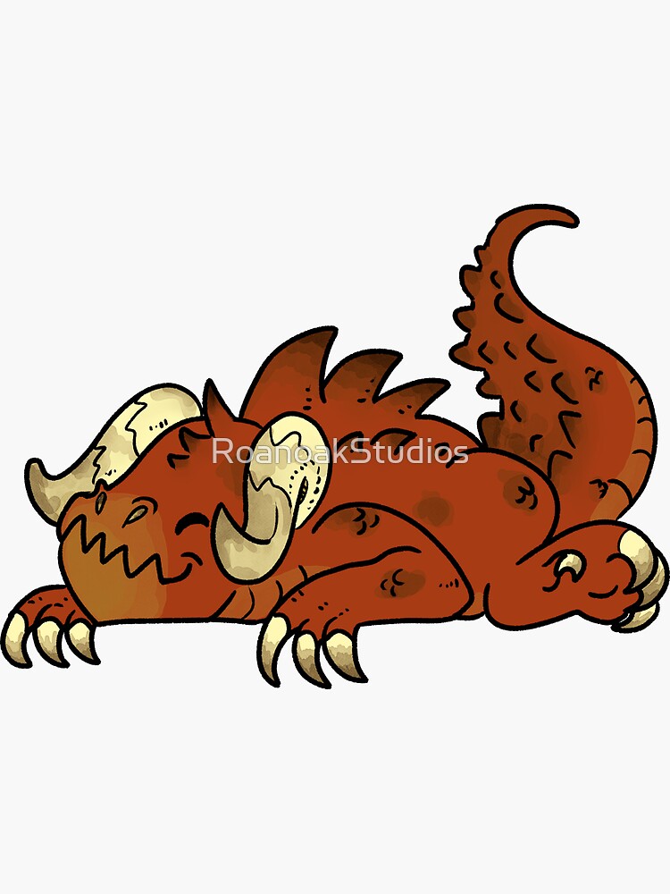 "Chameleon Deathclaw Red Variant" Sticker by RoanoakStudios | Redbubble