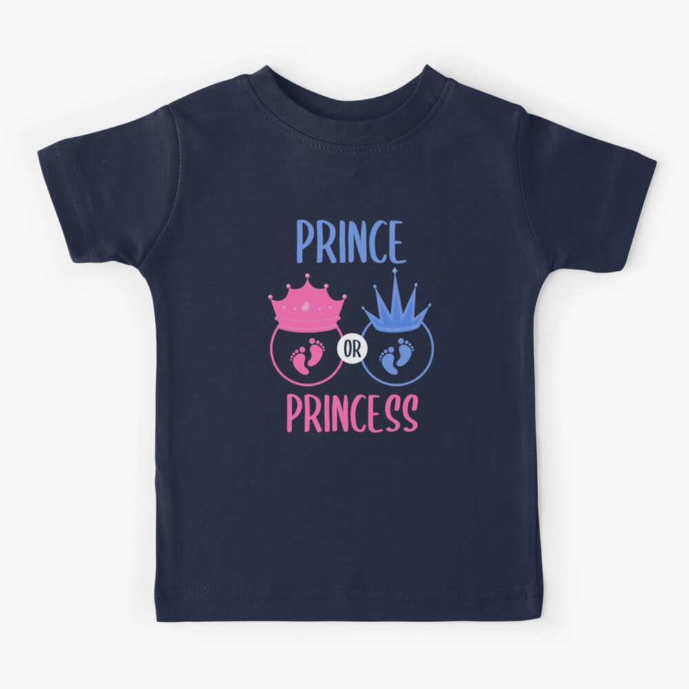 Funny maternity shirt our little princess belly print custom womens  non-maternity or maternity gender reveal pregnancy announcement Tshirt