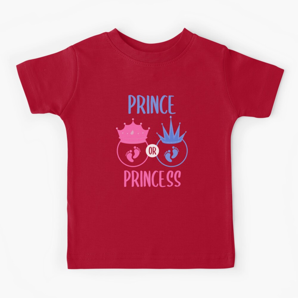 personalized maternity shirt, crown our little princess gender reveal DARK  maternity top