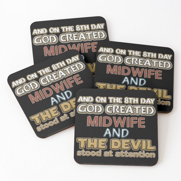 Item preview, Midwife Gifts- And On The 8th Day God Created Midwife designed and sold by sakharoth.