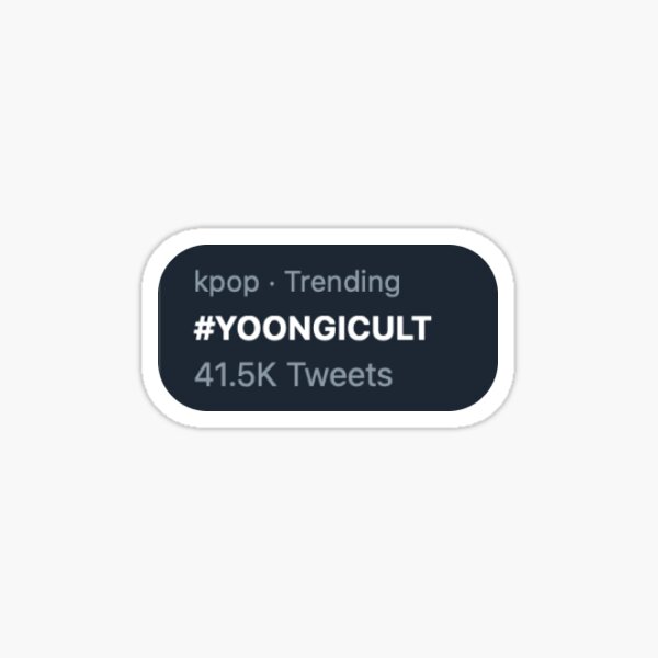 Artikel-Vorschau von K-Pop-Trends – #yoongicult, designt und verkauft von seokjinnieworld.