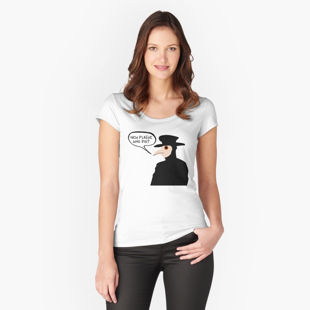 Item preview, Tailliertes Rundhals-Shirt designed and sold by PlagueCity.
