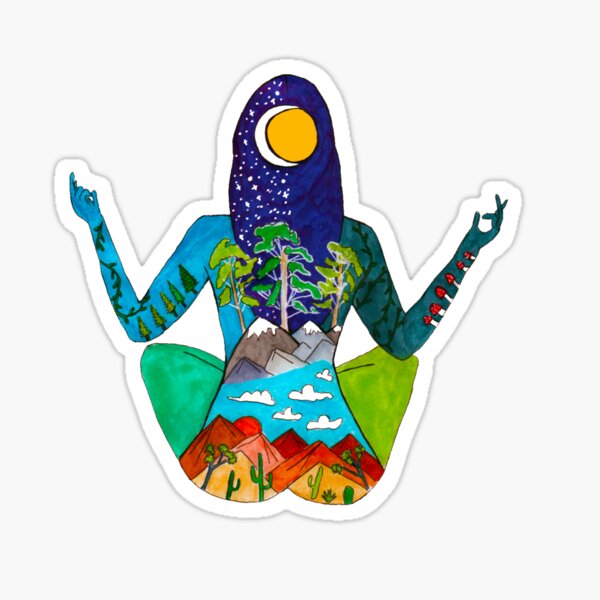 Meditation Time Sticker