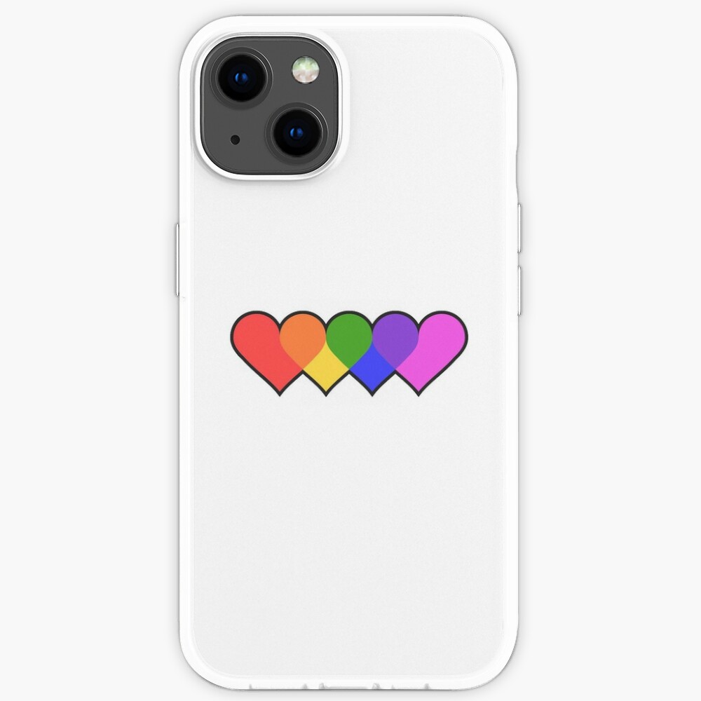 Orgullo Gay Lgbt lgbtqia Rainbow Roses Funda De Teléfono Con Borde Transparente para iphone
