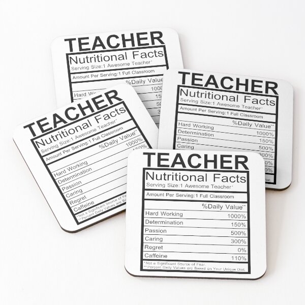 Item preview, Teacher Nutritional Facts Gift  designed and sold by PupnkittyMania ⭐⭐⭐⭐⭐.