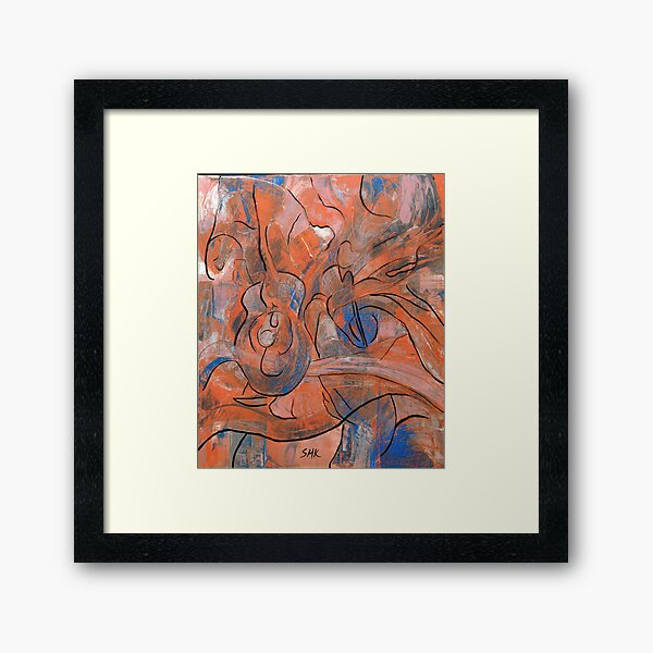 The sound in the colors Framed Art Print