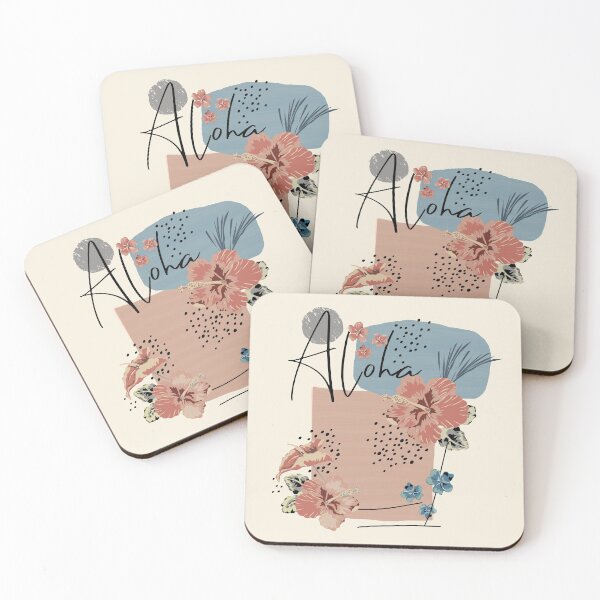 Item preview, Hibiscus Tropical Cute Abstract Pattern designed and sold by mythandframe.