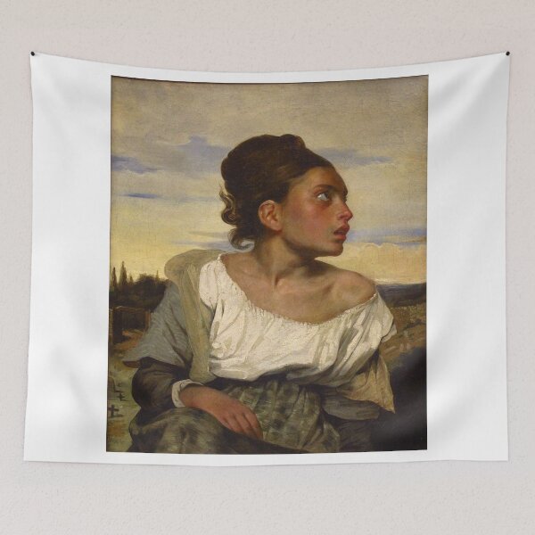 Item preview, Eugene Delacroix Orphan Girl at the Cemetery French Romantic Painting  designed and sold by MindChirp.