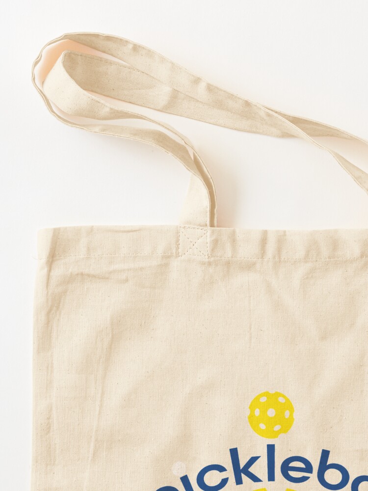 Alternate view of Funny Yellow Pickleball Smash Tote Bag