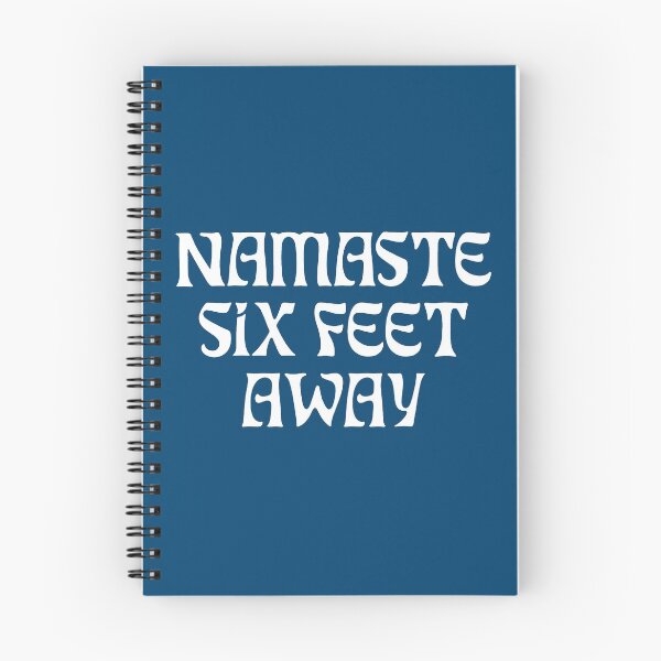 Item preview, Namaste SIX feet away FUNNY Social Distancing Blue designed and sold by SalahBlt.