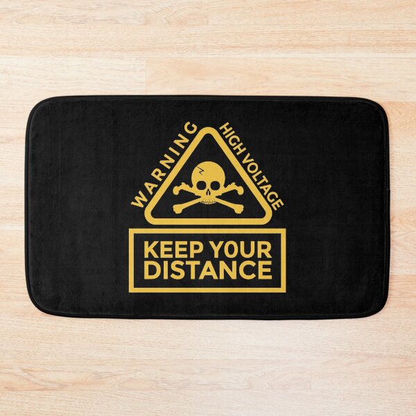 Item preview, Warnig high voltage social distancing quarantine pandemic designed and sold by worldways.