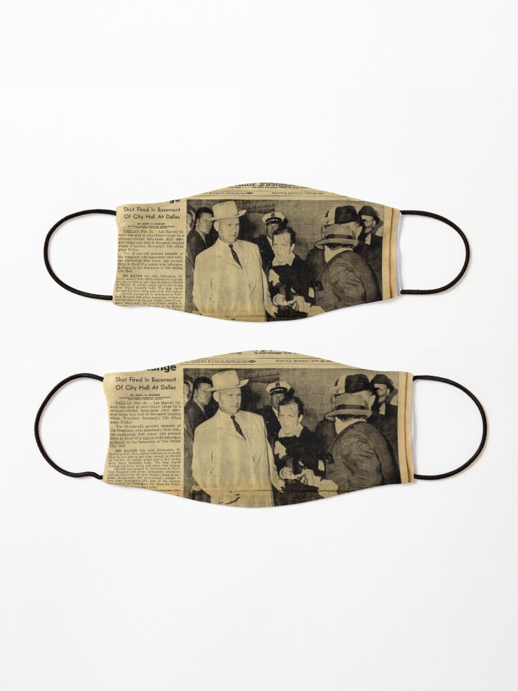Alternate view of Old Newspaper Mask