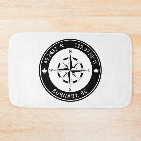 Item preview, Burnaby, British Columbia Geographical Coordinates designed and sold by TeeOhGraphics.