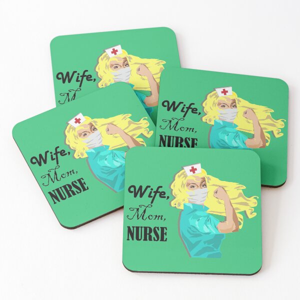 Item preview, Wife, Mom, Nurse Gift for Blonde Nurse  designed and sold by Michelle Sarah.